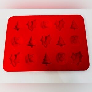 Source Unknown Red Holiday Silicone Mold